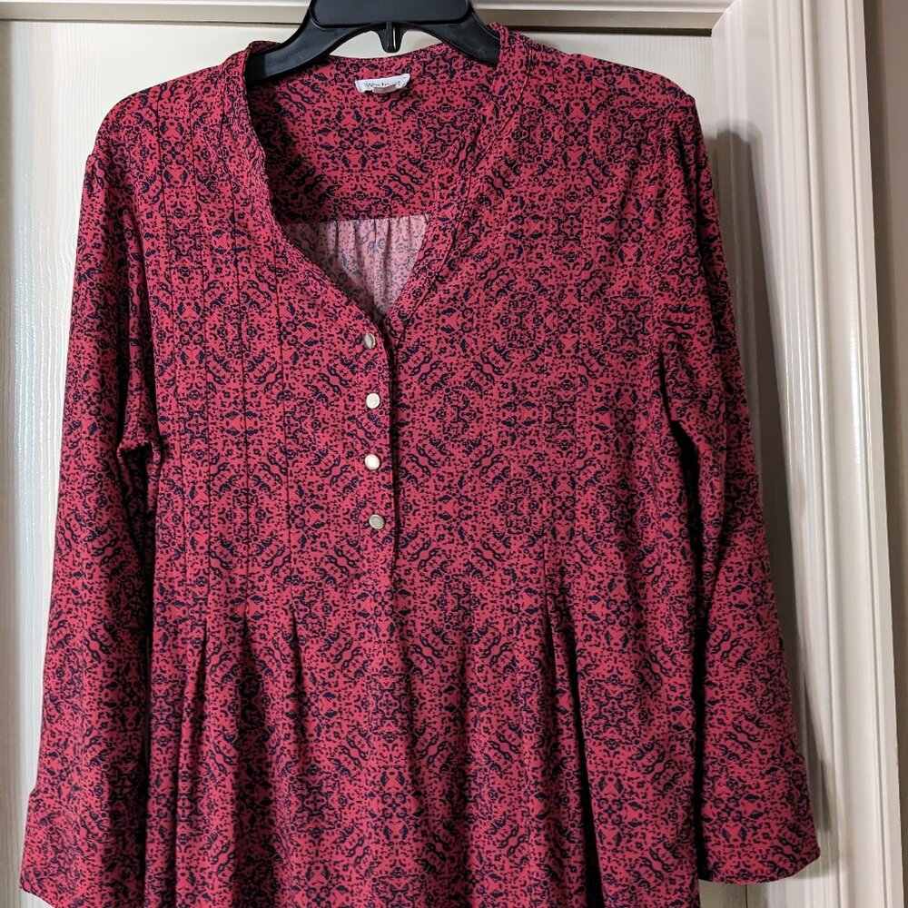 3/$20 Westport Long Sleeve Popover Top
